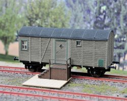 19011 Gammal Godsvagn som kolonilott stuga H0