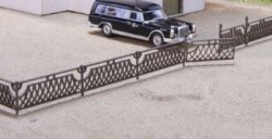 Staket i Jugentstil LaserCut H0