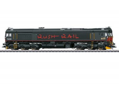 RUSHRAIL T66 Diesellok Digitalt med ljud DC H0