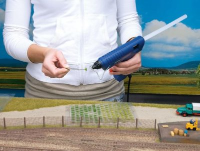 Grästuvor "plantor" gröna blomställningar 42 st 9 mm