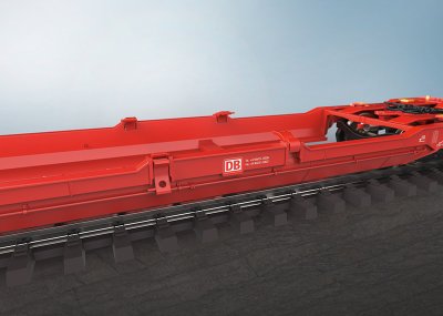 Containervagn sats Sdggmrss 738 DB SCHENKER AC H0