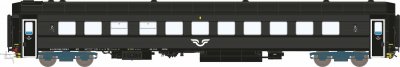 HNOLL Personvagn B7F 5576 SJ Svart H0 DC
