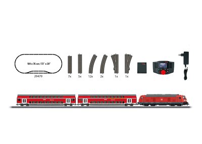 Startersats "Regional Express" med Diesellok och personvagnar digitalt AC H0