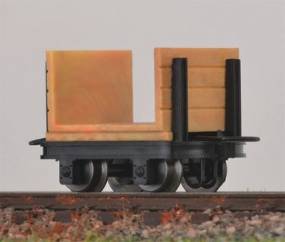 4 st Flakvagnar med sido fram och bak H0e