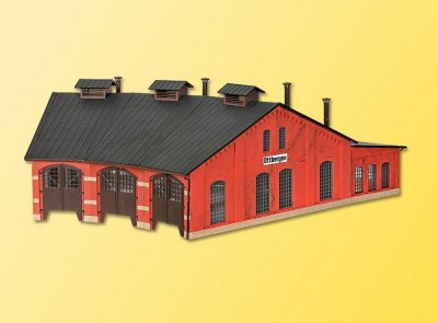 LOKSTALL PÅBYGGNAD 1 SPÅR H0