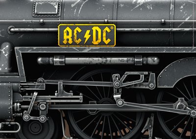 Ånglok m tender AC/DC "Black Ice" H0 AC Digitalt med Ljud