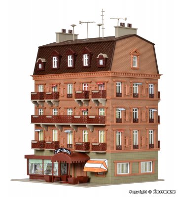 HOTELL 1:87 med belysning