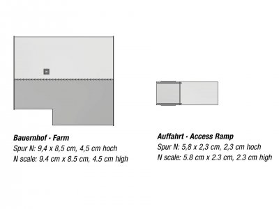 Bondgård Laserskuren byggsats i skala N