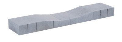 Perrong epok III - IV, H0 4 st delar för Märklin C-räls