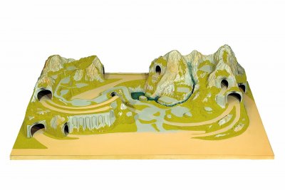 "Silvretta" Färdiglandskap 220 x 140 cm H0