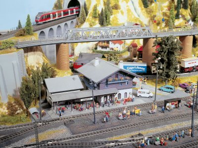 "Silvretta" Färdiglandskap 220 x 140 cm H0