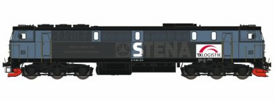 Svenskt Diesellok STENA TXLOGISTIK TMZ NOHAB AC Digital med Ljud H0