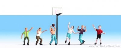 Basketspelare, 6st Figurer